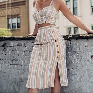 Aeropostale Striped Crop set
